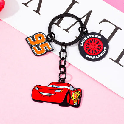 Disney Pixar Lightning McQueen Kawaii Keychain — Cars Cartoon Figure Backpack Pendant Cosplay Gift