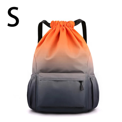 Bundle Pocket Waterproof Nylon Backpack — Portable Sports Bag for Outdoor, Camping, Swimming, Fitness, and School Use