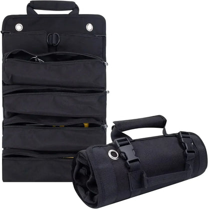 Multi-Purpose Professional Tool Bag – High-Quality Multi-Pocket Roll-Up Hardware Tools Organizer, Portable Small Tool Pouch