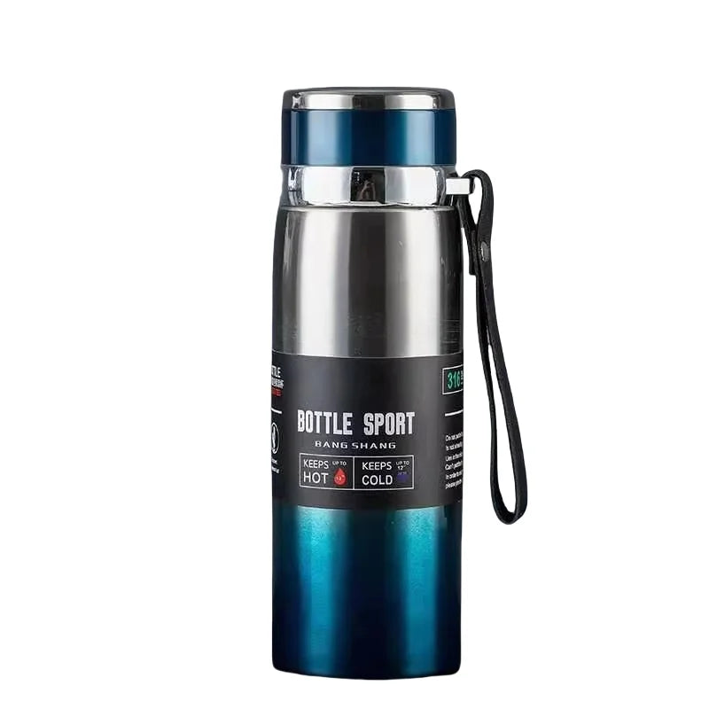 1L Stainless Steel Thermal Water Bottle – Vacuum Insulated Thermos Flask for Hot & Cold Drinks, Coffee & Tea Travel Bottle