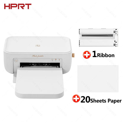 HPRT CP4100 Wireless Color Photo Printer – 300DPI Desktop Thermal Sublimation for 4x6" Photo Paper