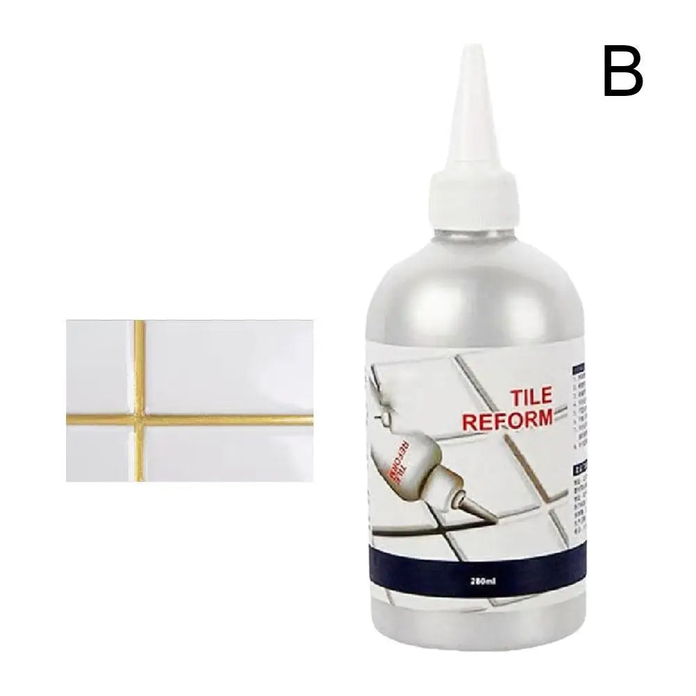 280ml Waterproof Tile Grout Repair Filler - Tile Joint Renewing Sealant in Multiple Colors
