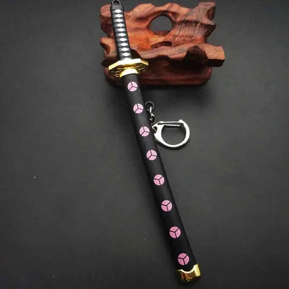 Mini Roronoa Zoro Samurai Sword Keychain – Anime Katana Toy for Men, Cosplay & Gifts