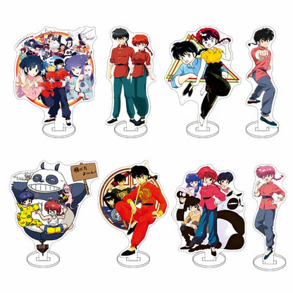 Ranma 1/2 Acrylic Stand Figure — 15cm Tendou, Akane, Hibiki & Ryoga Anime Model Plate, Cartoon Doll for Bedroom Display