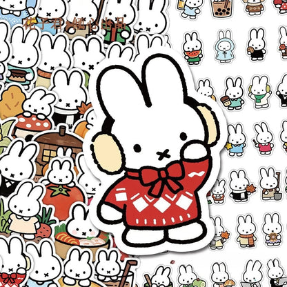 Miffy Cartoon Stickers - Cute Creative Decorative Stickers for Journals, Crafts & Personal Planners