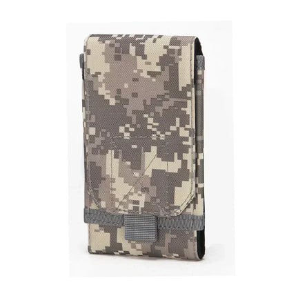 Waterproof Outdoor Camo Tactical Phone Holder – Nylon Waist Belt EDC Hunting Bag