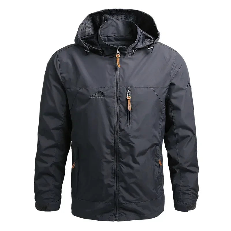 Men's Waterproof Windbreaker Jacket - Autumn Winter Outdoor Hiking Camping Fishing Casual Baseball Coat