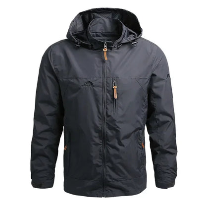 Men's Waterproof Windbreaker Jacket - Autumn Winter Outdoor Hiking Camping Fishing Casual Baseball Coat