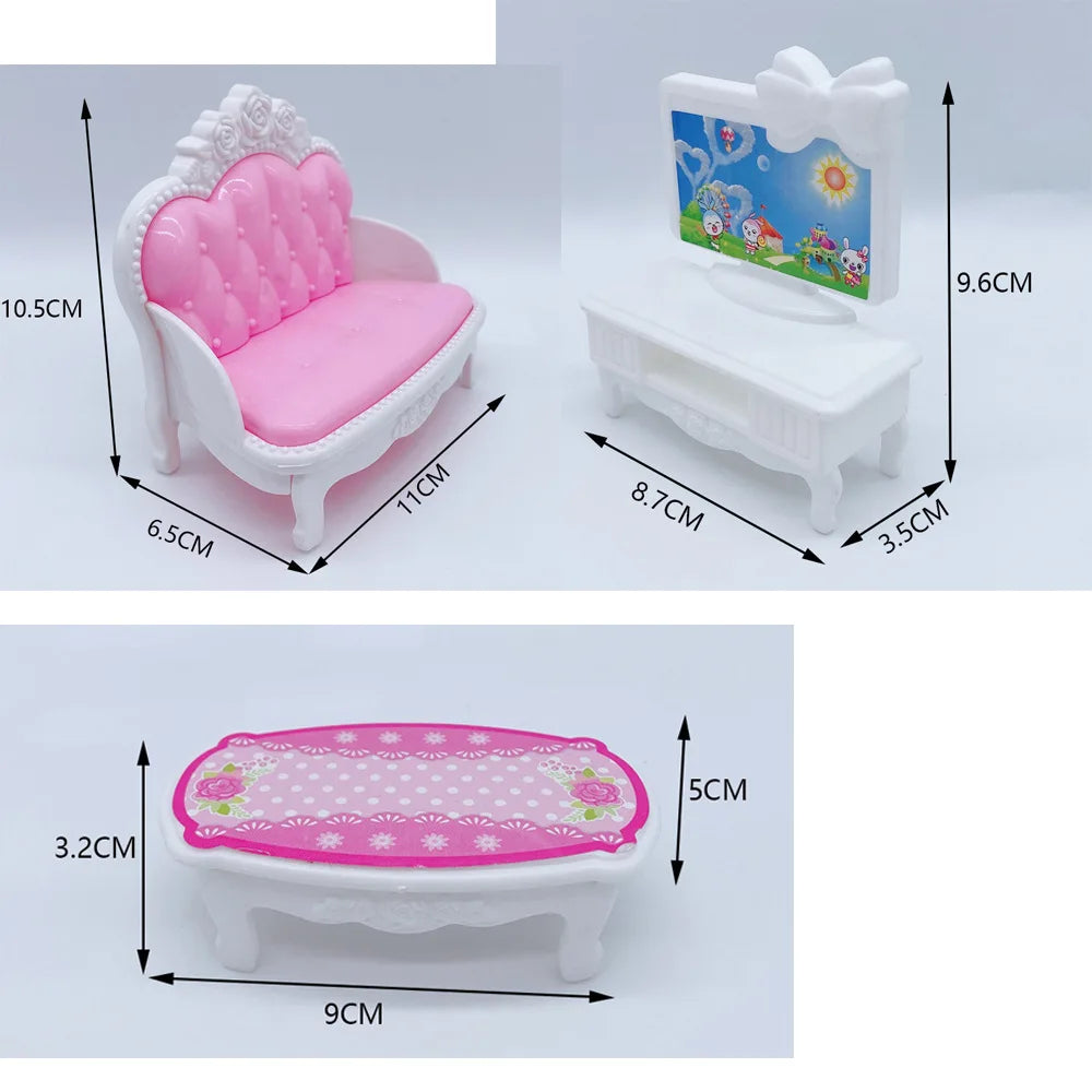 Doll Accessories Family Set – Baby, Pregnant Mom & Father Dolls for Christmas & Birthday Toy Gifts, No Color Box