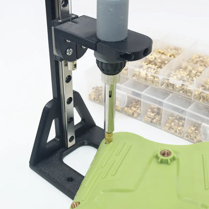 Heat Set Insert Tool Kit for 3D Printing – M2–M8 Brass Threaded Copper Nuts & Soldering Iron Tips
