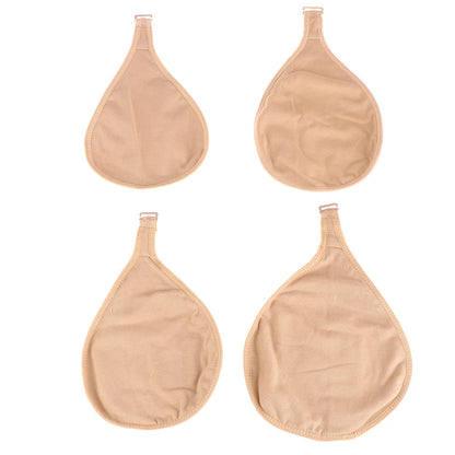 Women Silicone Breast Forms Protective Cotton Pocket Cover – Soft Mastectomy Prosthesis Holder for Artificial Breast Forms, Triangle Shape Comfort Support Accessory