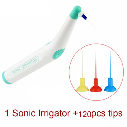 Dentistry Endo Sonic Irrigator with 120PCS Tips – Dentist Vibration Cleaning Instrument for Root Canal Treatment