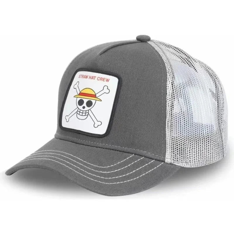 LUFFY Embroidered Baseball Cap - Adjustable Outdoor Hip Hop Hat for Men & Women Spring Summer Fashion