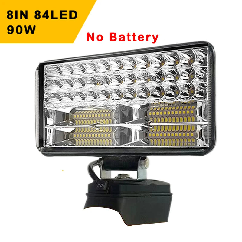 3/4/5/8-Inch LED Portable Spotlights – Cordless Handheld Work & Fishing Light, Emergency Tool Lamp for Dewalt 18V Battery