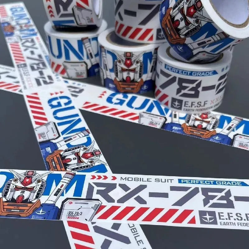 Gundam RX-78 Waterproof Stickers - Residue-Free Decorative Decals for Desktops, Figure Shelves, Bicycles and Aquariums