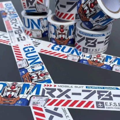 Gundam RX-78 Waterproof Stickers - Residue-Free Decorative Decals for Desktops, Figure Shelves, Bicycles and Aquariums