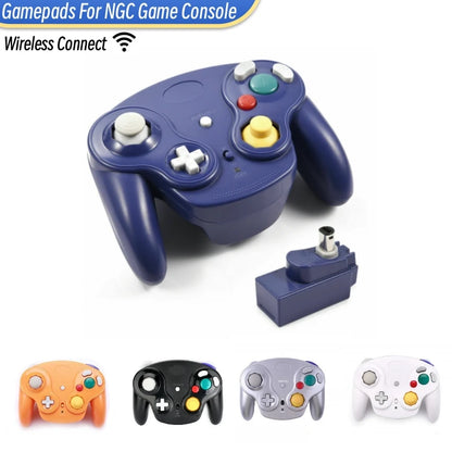 Wireless Gamepad Controller for GameCube – 2.4G Joystick with Adapter, 5 Colors