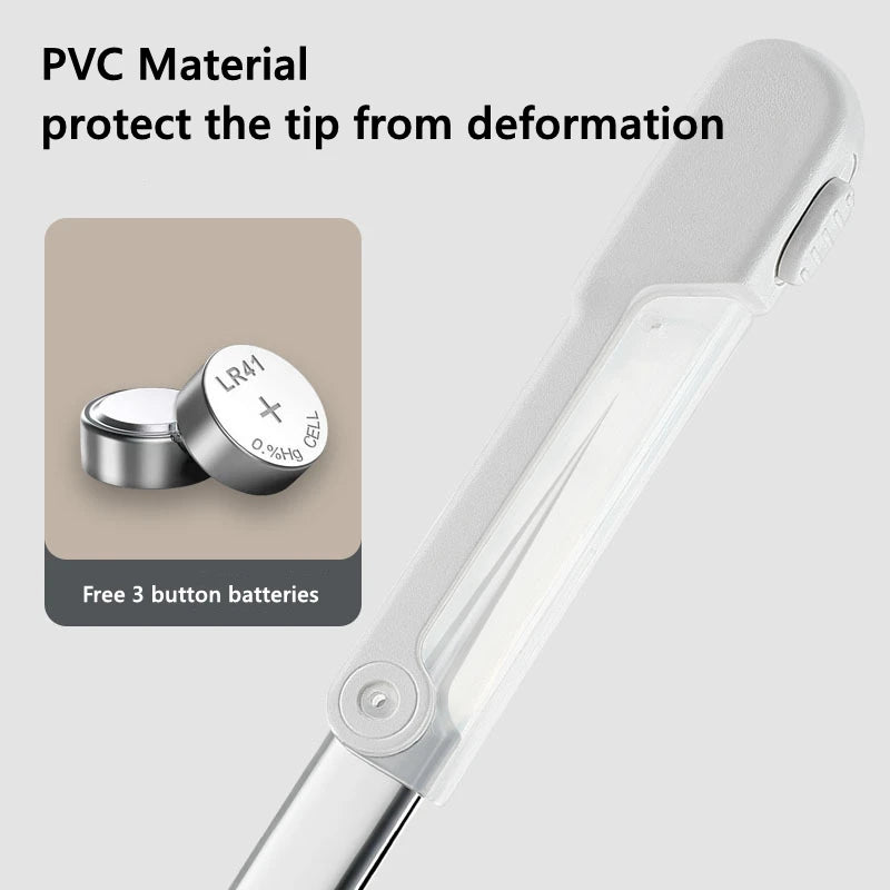 Blackhead Clip with Lights - Acne Needle Tweezers, Comedone Extractor Tool for Blemish and Pimple Removal