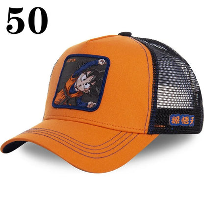 Dragon Ball Anime Baseball Cap - Goku Vegeta Buu Mesh Hip Hop Hat for Summer Casual Wear