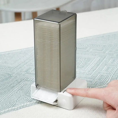 Modern Rectangular Cotton Pad Storage Box – Stain-Proof Bathroom Holder for Daily Use