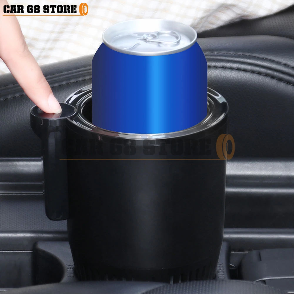 Smart Car Cup Warmer Cooler: 2-in-1 Heating Cooling Cup Holder for Car & Office - Travel Beverage Holder for Drinks Cans