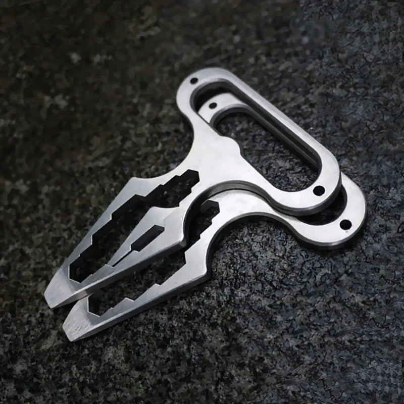 EDC Multi-Tool Keychain - Compact Survival Tool with Bottle Opener & Wrench