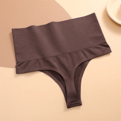FINETOO High Waist Butt Lifter Thong Panties – Sexy Tummy Control, Belly Shaping Cincher, Slimming Shapewear for Women