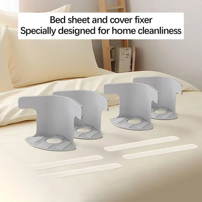 Bed Sheet Corner Grippers - 8/4PCS Heavy Duty Adjustable Straps for Secure Sheet Fitting and Tightening
