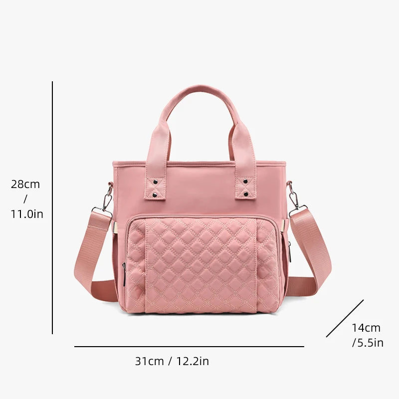 Extra Large Fashion Lunch Bag – Hot-Pressed Waterproof Leak-Proof Travel, Picnic & Mommy Storage Bag