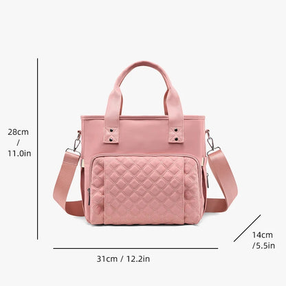 Extra Large Fashion Lunch Bag – Hot-Pressed Waterproof Leak-Proof Travel, Picnic & Mommy Storage Bag