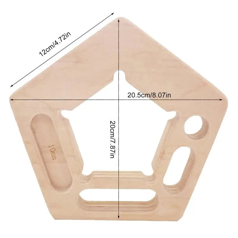 Rock Climbing Finger Strengthener: Pull-Up Hangboard Trainer for Forearm Strength - Practice Tool for Outdoor Climbing Enthusiasts