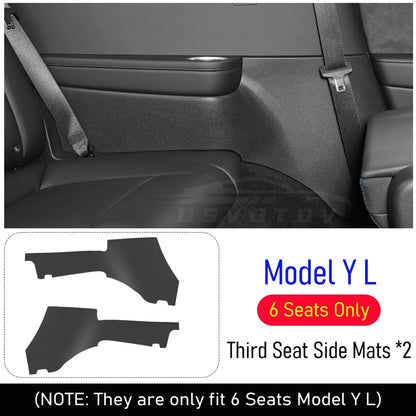 Tesla Model YL 2026 Door Sill Protectors – Anti-Kick Guards, Seat Rail Pads and Trunk Side Cover Mats