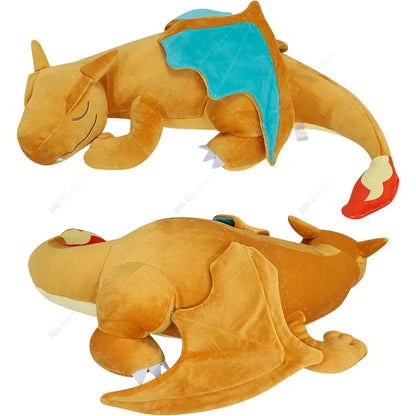 Pokemon Sleep Mega Charizard X Plush Cushion – Anime Cubone, Charmander, Umbreon & Garchomp Stuffed Pillow Toy for Kids Gift