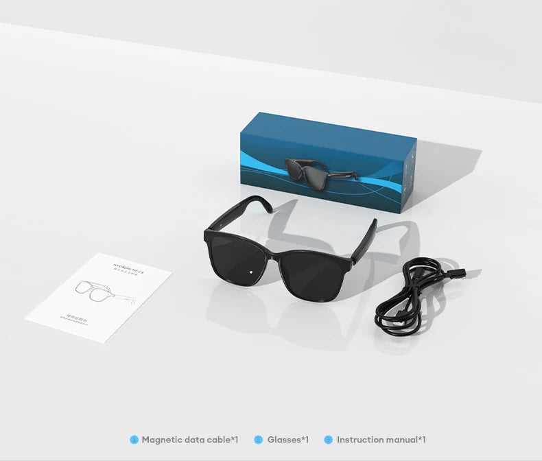 Choice HYUNDAI C8 Bluetooth 5.4 Glasses – Wireless Earphones with HD Mic, Multi-Function Keys, Driving Sunglasses (Lenovo C8 Compatible)