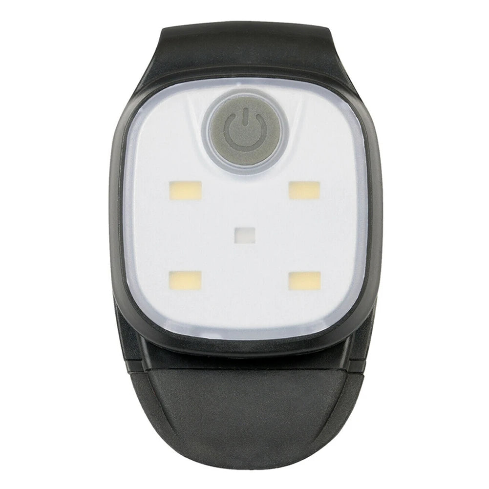 LED Clip Safety Light - USB Rechargeable Running Lamp with 4 Modes for Night Jogging, Hiking & Fishing