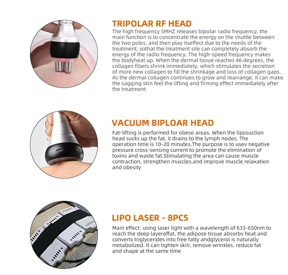 Missheart 9-in-1 40K Ultrasonic Cavitation Massager – Weight Loss, Lifting & Firming Device (US/EU Fast Shipping)
