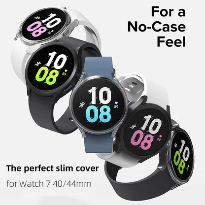 Samsung Galaxy Watch 7 Protective Case Cover – Shockproof Bumper Shell for 40mm/44mm Smartwatch Accessories Protector