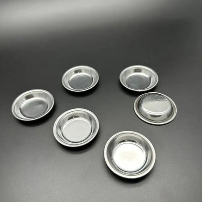 12PCS Stainless Steel Paint Mixing Bowls Set – Oil Paint Trays & Color Cups for DIY Art, Craft & Children Painting Tools