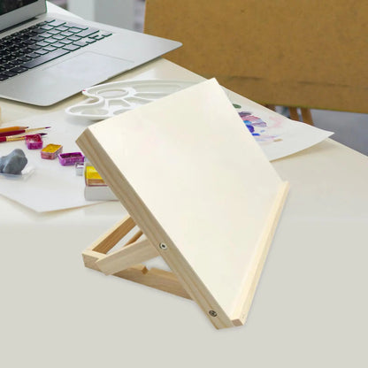 Foldable Lightweight Wooden Tabletop Easel – Adjustable Drawing Stand for Painters, Art Students & Artists