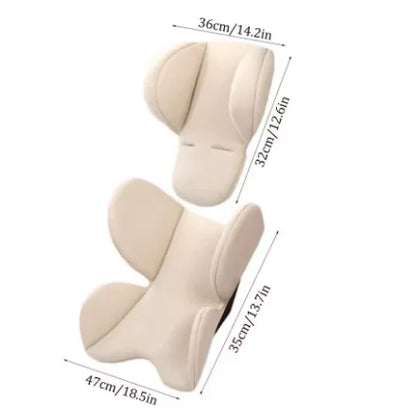 Infant Car Seat Head Neck Support Cushion - Breathable Stroller Liner Mattress Safety Body Support Pad