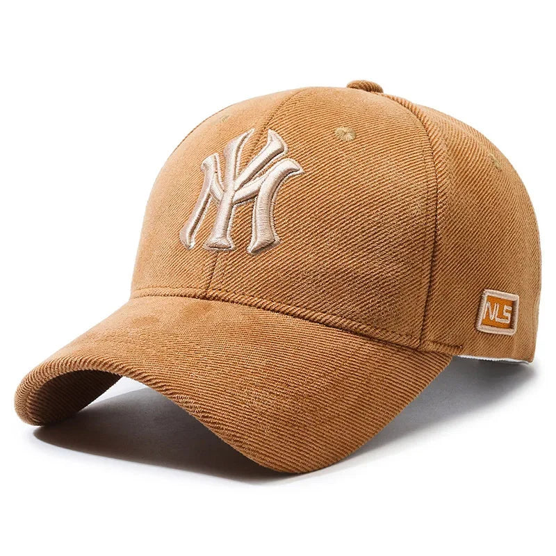 Embroidered Letter Baseball Cap - Adjustable Unisex Casual Duck Bill Sun Hat for Men & Women
