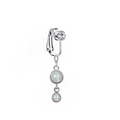Faux Snake Belly Ring – Fake Clip-On Umbilical Navel Piercing, Belly Button & Cartilage Body Jewelry
