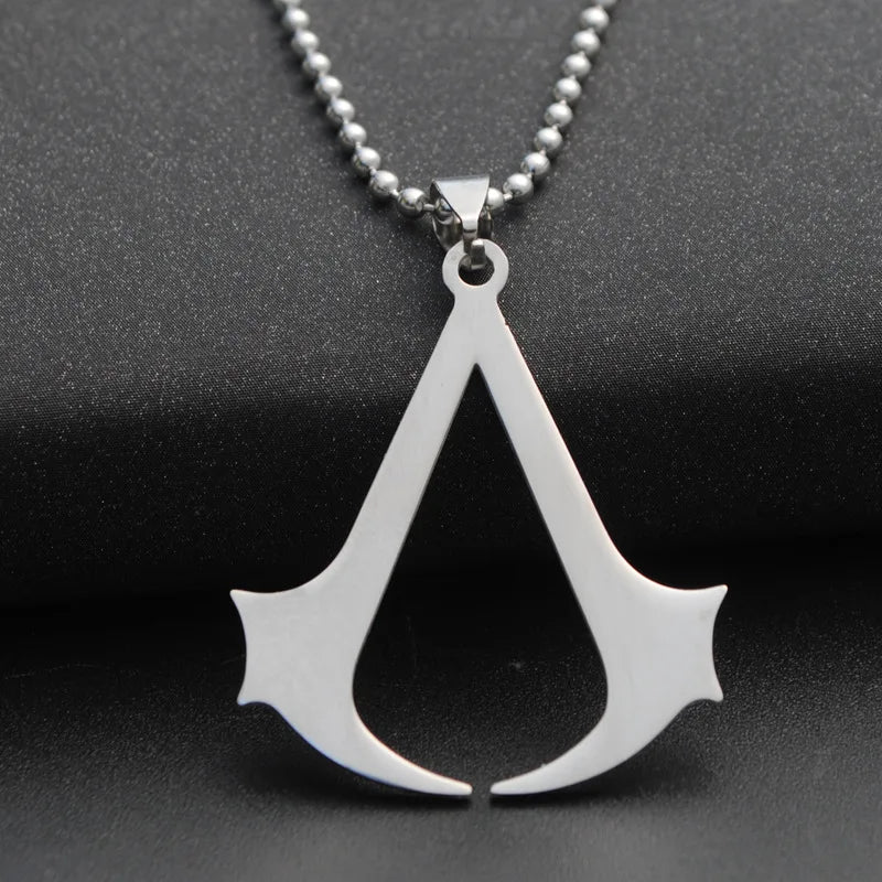 Assassin Syndicate Creed Pendant Necklace - Stainless Steel Game Cosplay Jewelry Gift