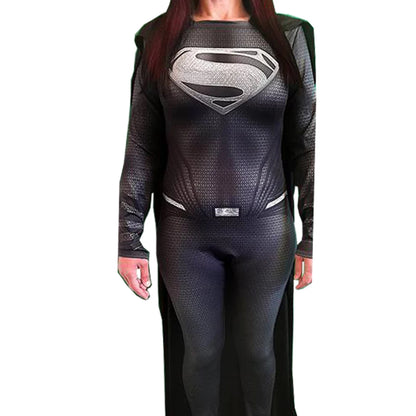 Adults "Man of Steel" Cosplay Costume – Superhero Zentai Bodysuit Jumpsuit for Halloween & Parties
