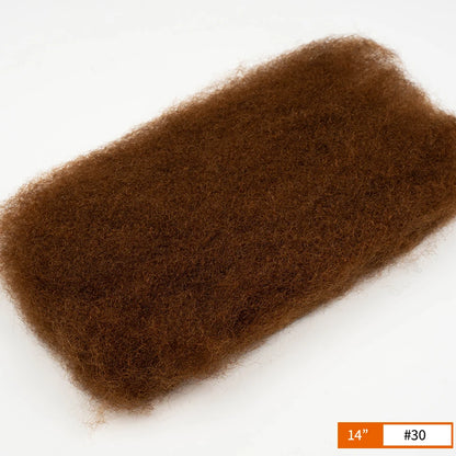 Brazilian Remy Afro Kinky Curly Bulk Human Hair – 50g Braiding Extensions for Dreadlocks & Crochet Twists