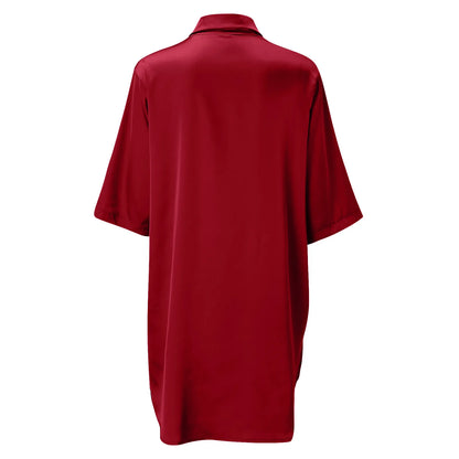 Women’s Silky Soft Long Sleeve Pajamas – Solid Color Sexy Nightshirt, Comfortable Home Sleepwear