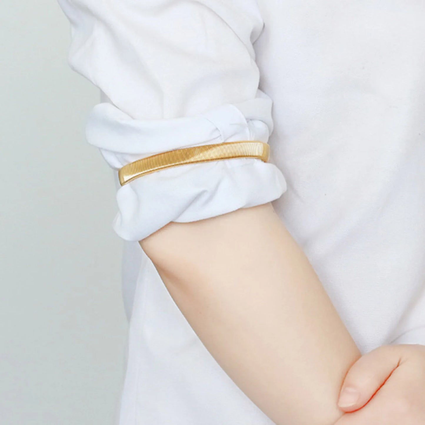 Adjustable Elastic Armband Sleeve Holders - One Pair for Women and Men - Fashionable Arm Cuffs Bands for Party, Wedding, and Clothing Accessories