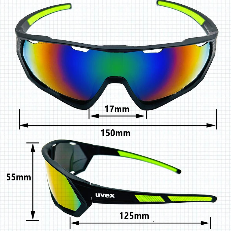 Cycling Sunglasses for Men & Women – UV400 Sports Glasses for MTB & Road Bikes
