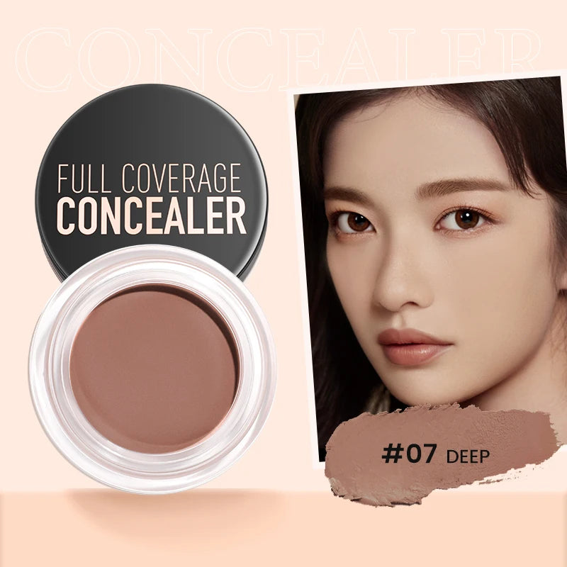 FOCALLURE Full Coverage Concealer Cream – Waterproof, Long-Lasting, Oil-Control & Lightweight Moisturizing Foundation Makeup