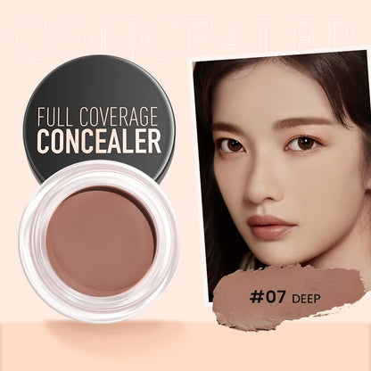 FOCALLURE Full Coverage Concealer Cream – Waterproof, Long-Lasting, Oil-Control & Lightweight Moisturizing Foundation Makeup